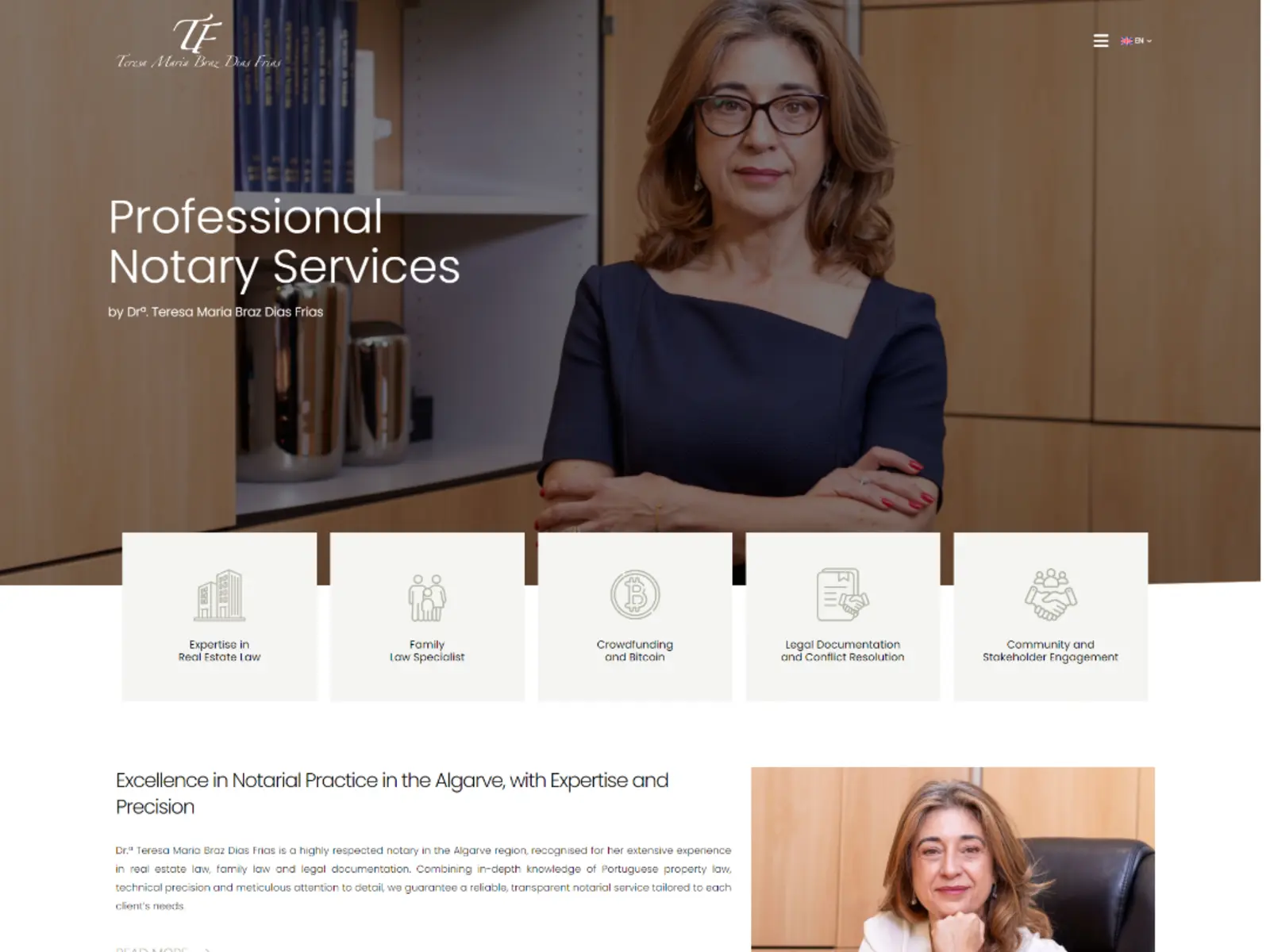 Capa do projeto Notary Algarve
