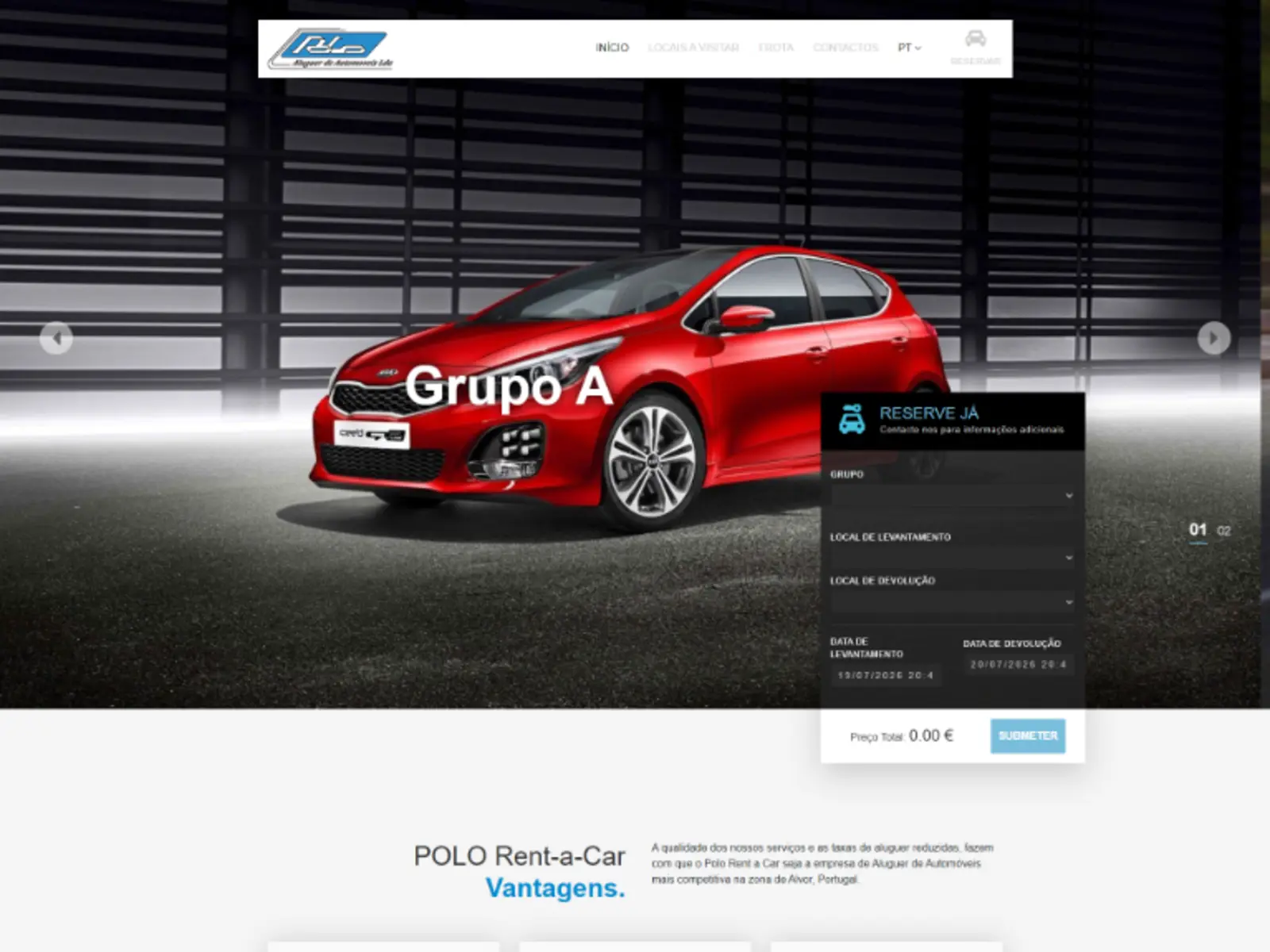 Capa do projeto Polo Rent-a-Car