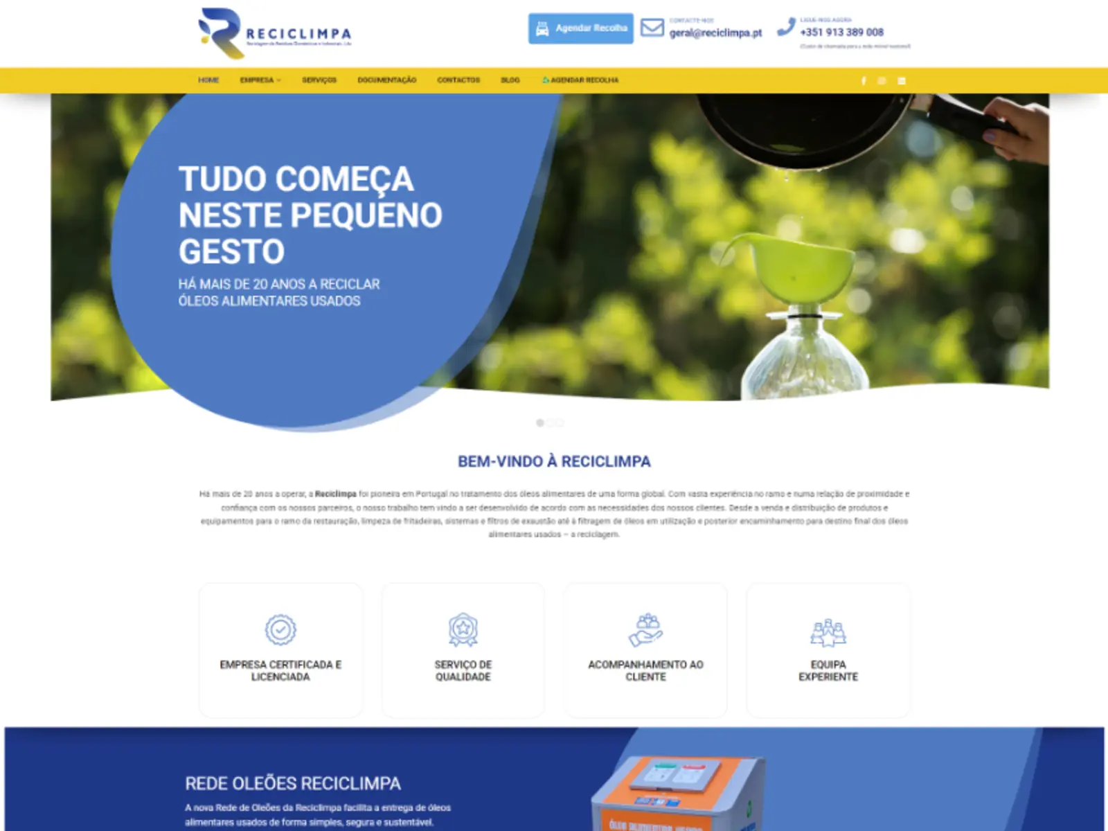 Capa do projeto Reciclimpa
